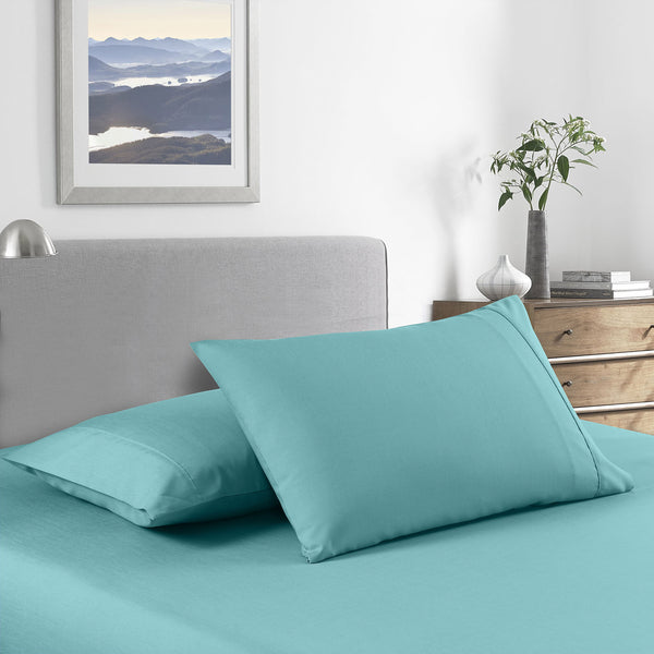 Royal Comfort 2000 Thread Count Bamboo Cooling Sheet Set Ultra Soft Bedding - Double - Aqua from Deals499 at Deals499