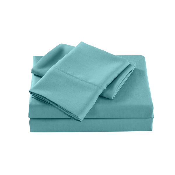 Royal Comfort 2000 Thread Count Bamboo Cooling Sheet Set Ultra Soft Bedding - Double - Aqua from Deals499 at Deals499