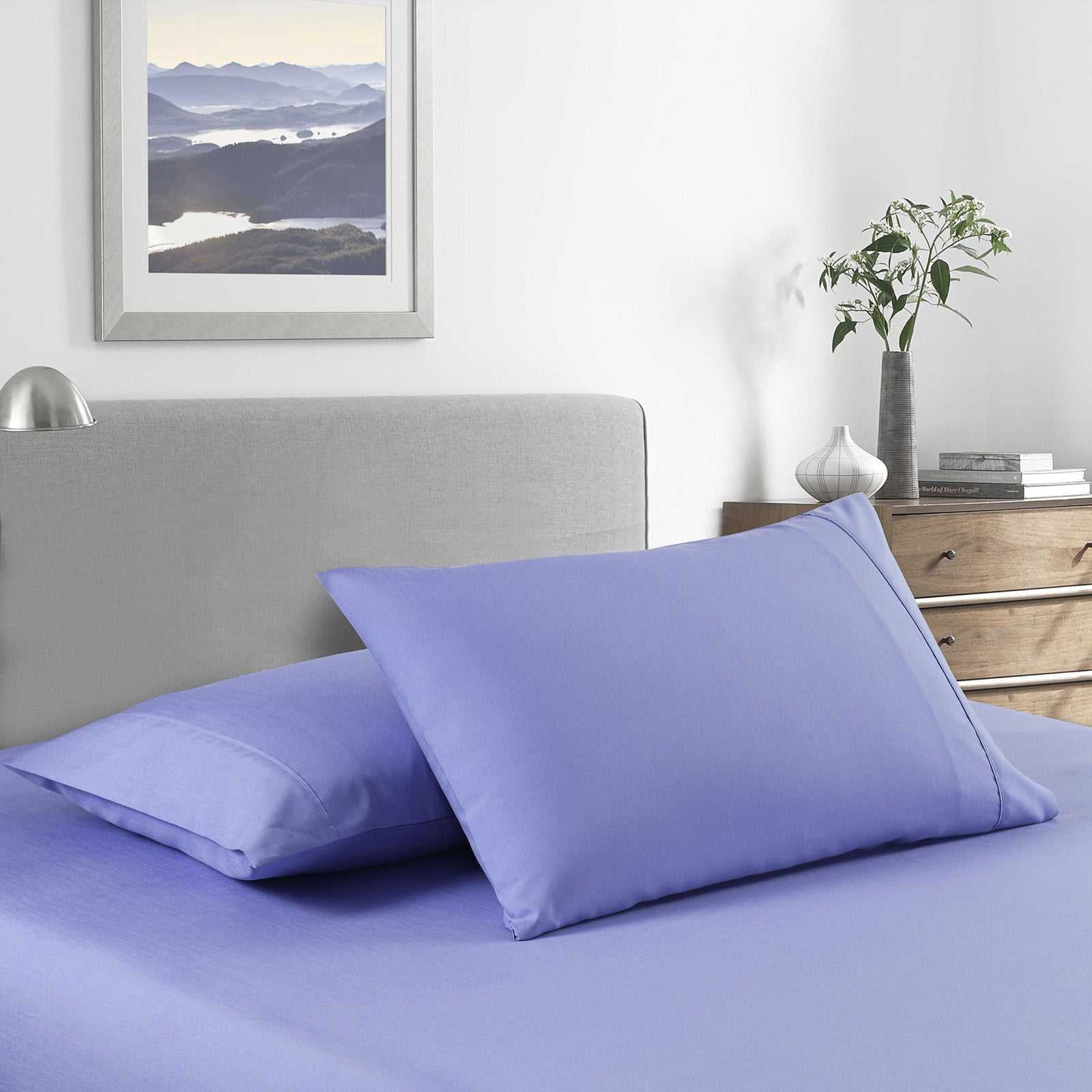 Royal Comfort 2000 Thread Count Bamboo Cooling Sheet Set Ultra Soft Bedding - Queen - Mid Blue from Deals499 at Deals499