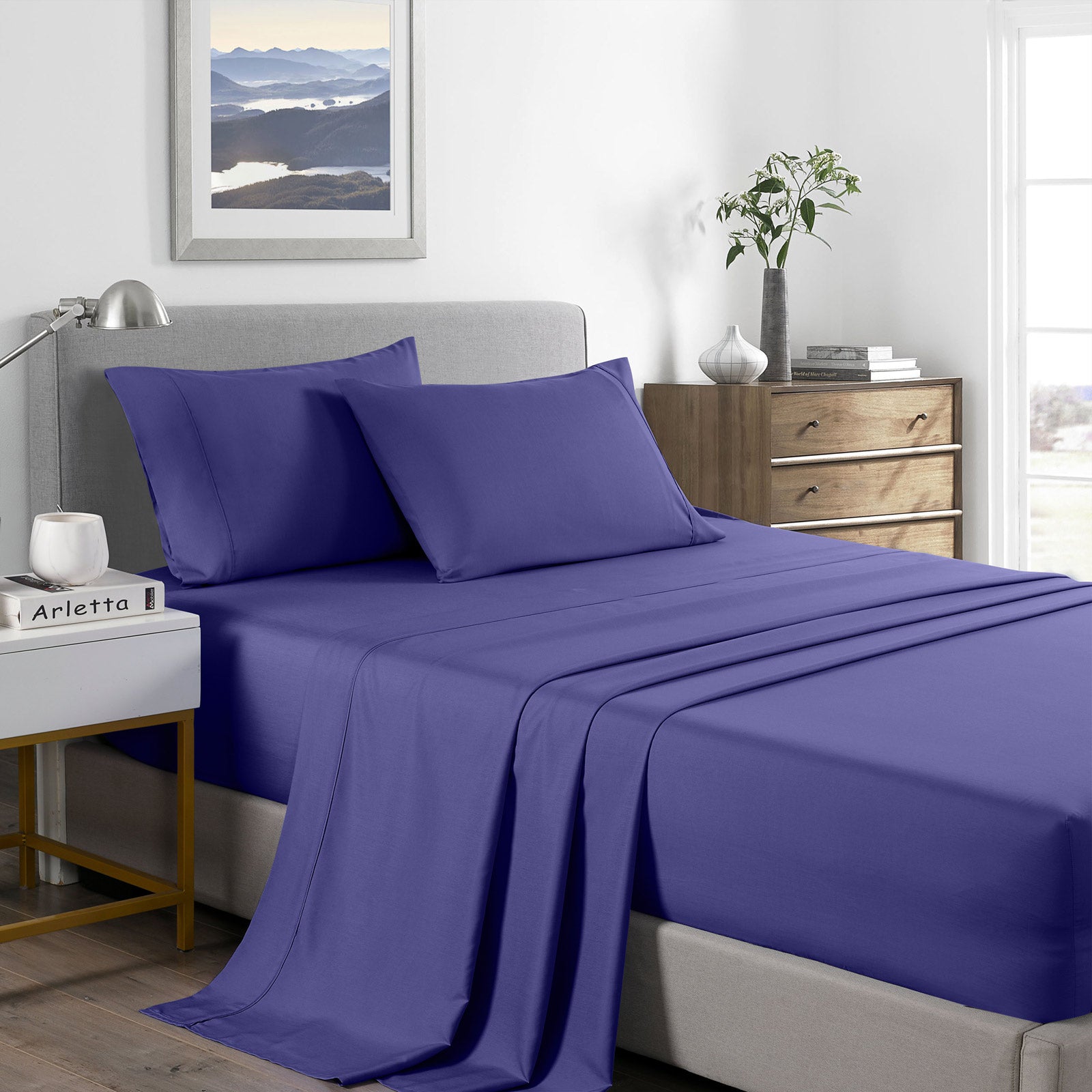 Royal Comfort 2000 Thread Count Bamboo Cooling Sheet Set Ultra Soft Bedding - Single - Royal Blue from Deals499 at Deals499