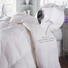 Duck Feather & Down Quilt 500GSM + Duck Feather and Down Pillows 2 Pack Combo Queen White Deals499