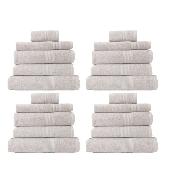 Royal Comfort 20 Piece Cotton Bamboo Towel Bundle Set 450GSM Luxurious Absorbent Sea Holly Deals499