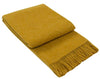 Brighton Throw - 100% NZ Wool - Mustard Deals499