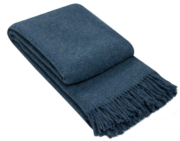 Brighton Throw - 100% NZ Wool - Navy Deals499