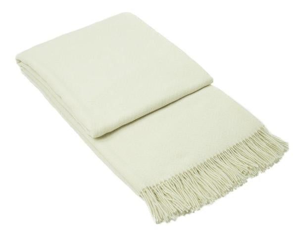 Chiswick Throw - Merino Wool/Cashmere - Ivory Deals499