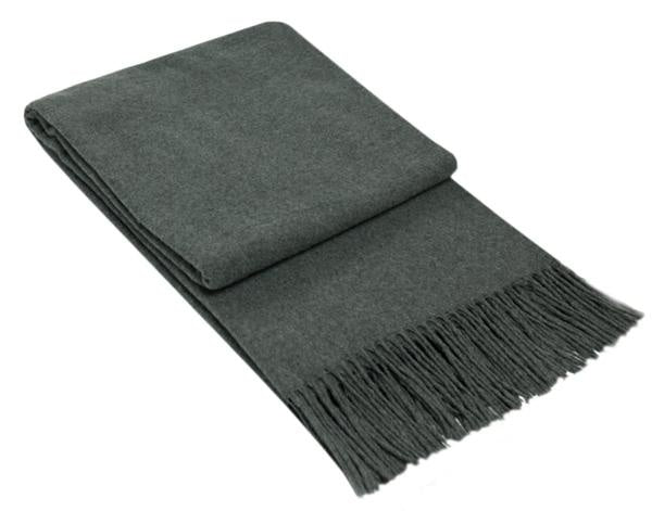 Paddington Throw - Fine Wool Blend - Dark Grey Deals499