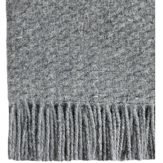 Soho Throw - Wool Blend - Grey Deals499