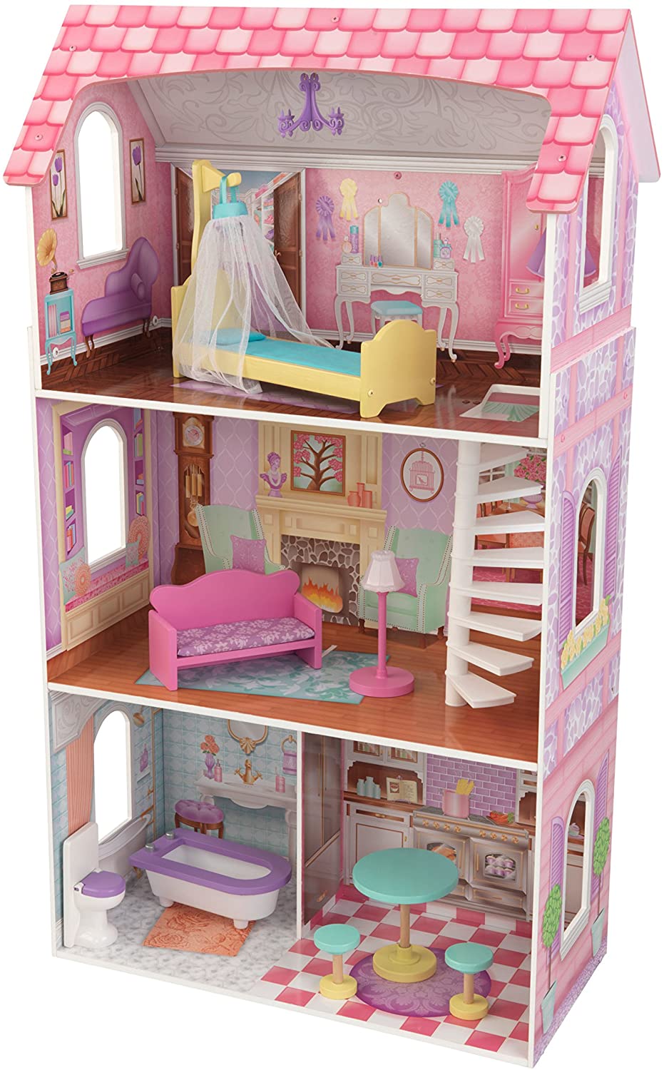 Dollhouse with Furniture for kids 110 x 65 x 33 cm (Model 2) Deals499