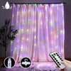 300 LEDs Window Curtain Fairy Lights 8 Modes and Remote Control for Bedroom (Multicolor, 300 x 300cm) Deals499