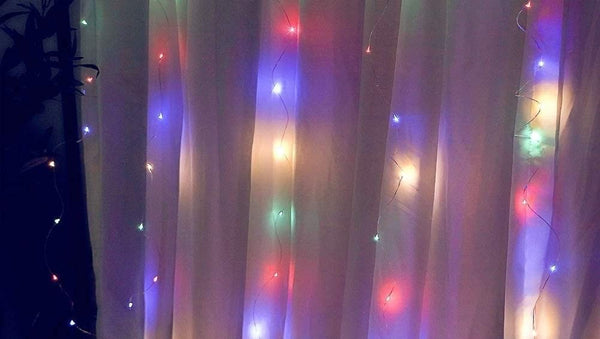 300 LEDs Window Curtain Fairy Lights 8 Modes and Remote Control for Bedroom (Multicolor, 300 x 300cm) Deals499