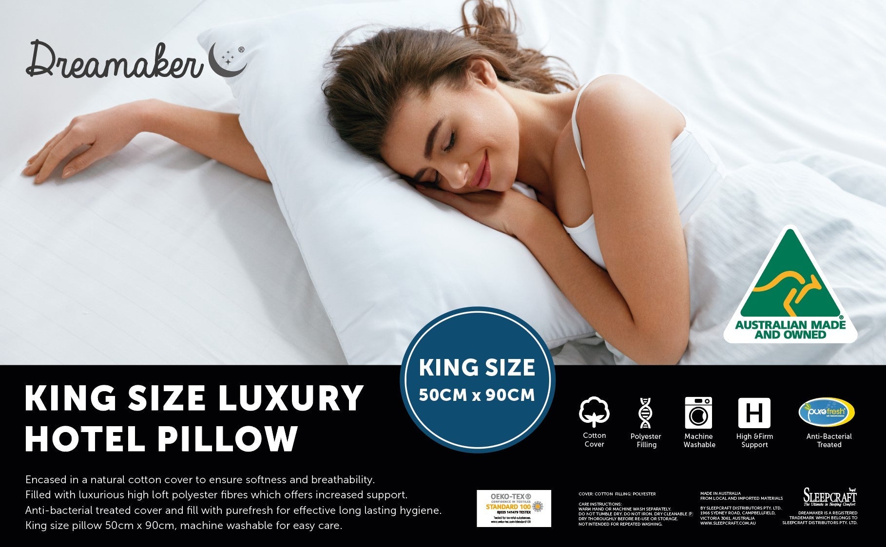 Dreamaker King Size Pillow Deals499