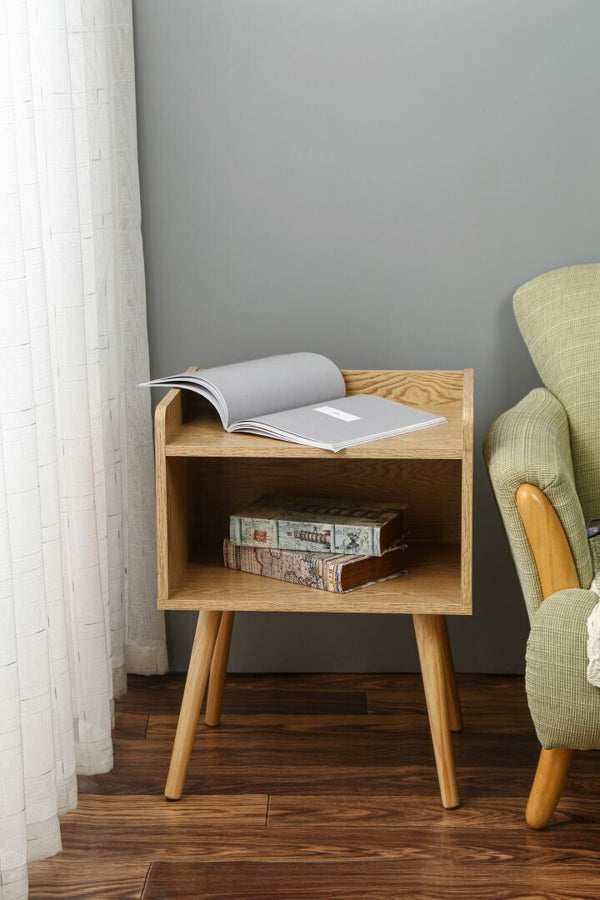 Rolialos Bedside Table Side Table Bedroom Storage Deals499