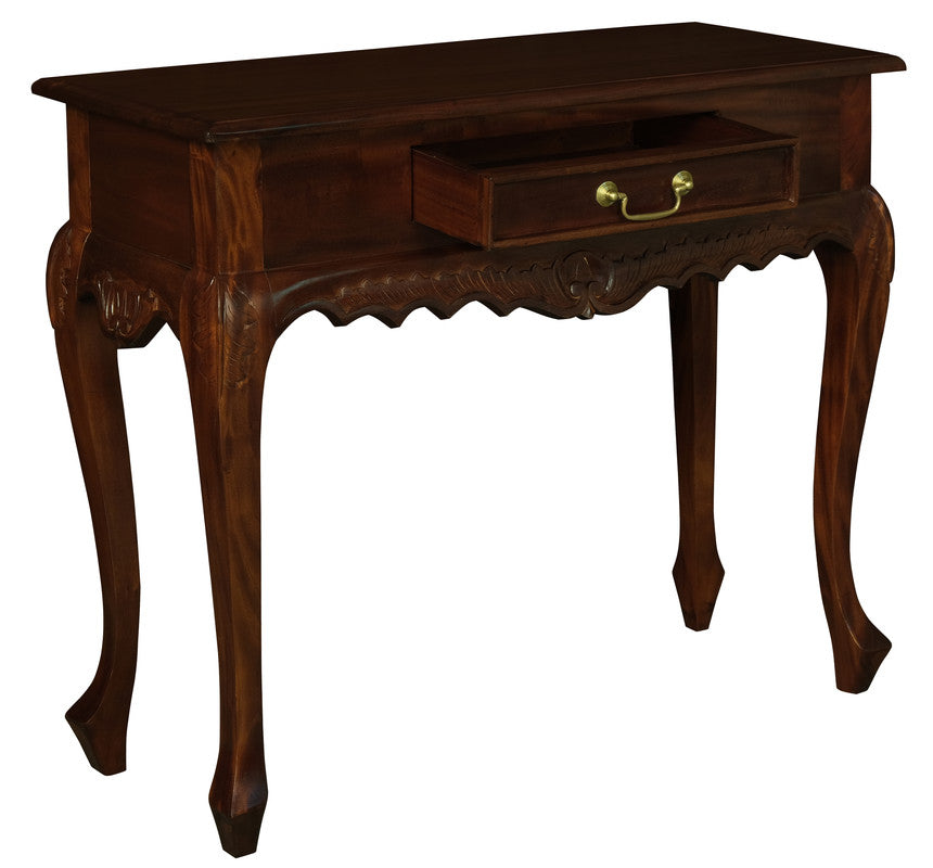 Sierra Carved 1 Drawer Sofa Table (Mahogany) Deals499