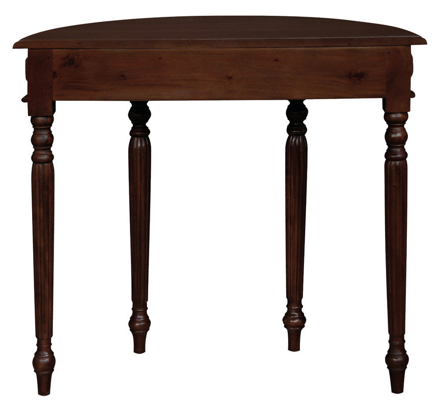 Turn Leg Half Round Sofa Table (Mahogany) Deals499