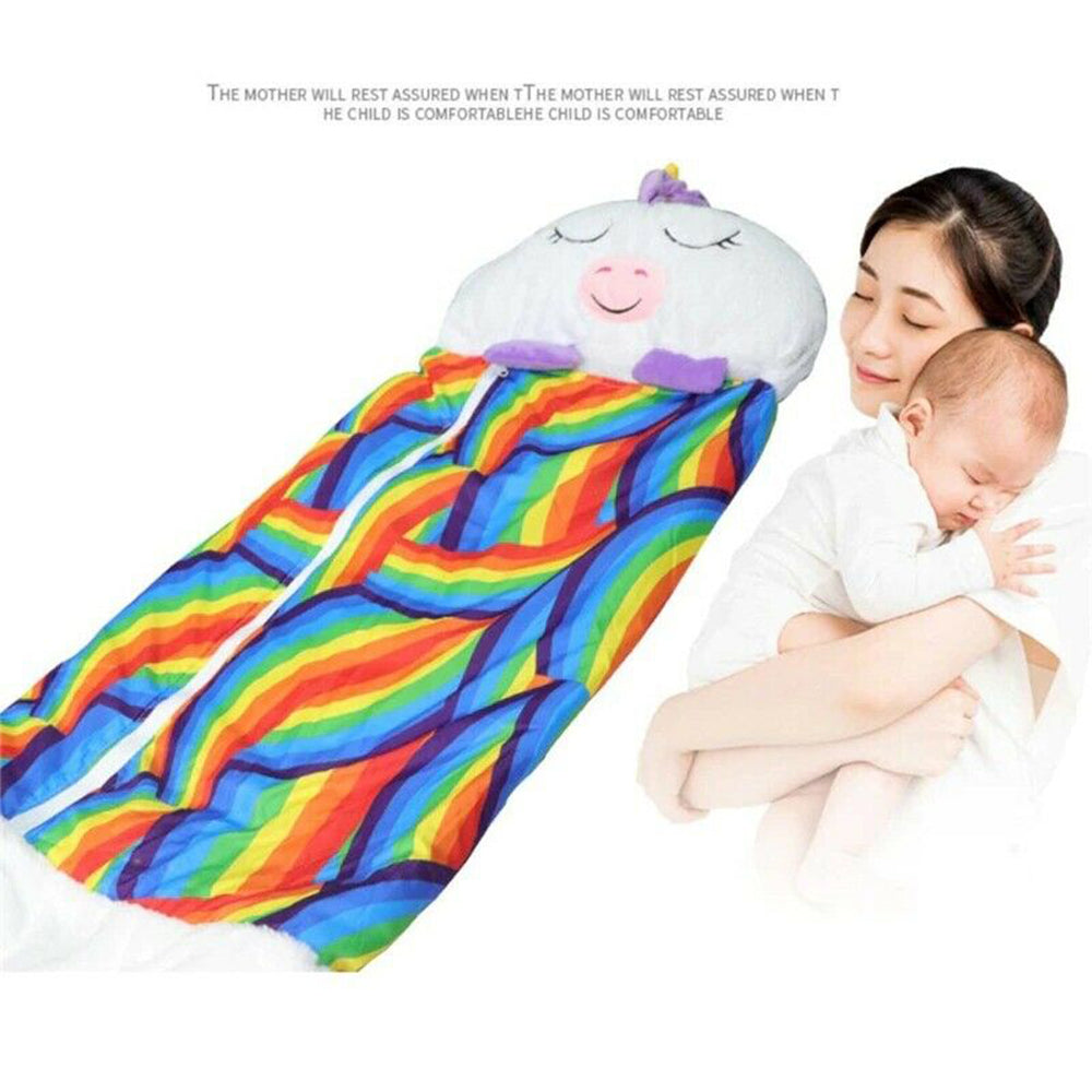 Large Size Happy Sleeping Bag Child Pillow Birthday Gift Camping Kids Nappers White Deals499