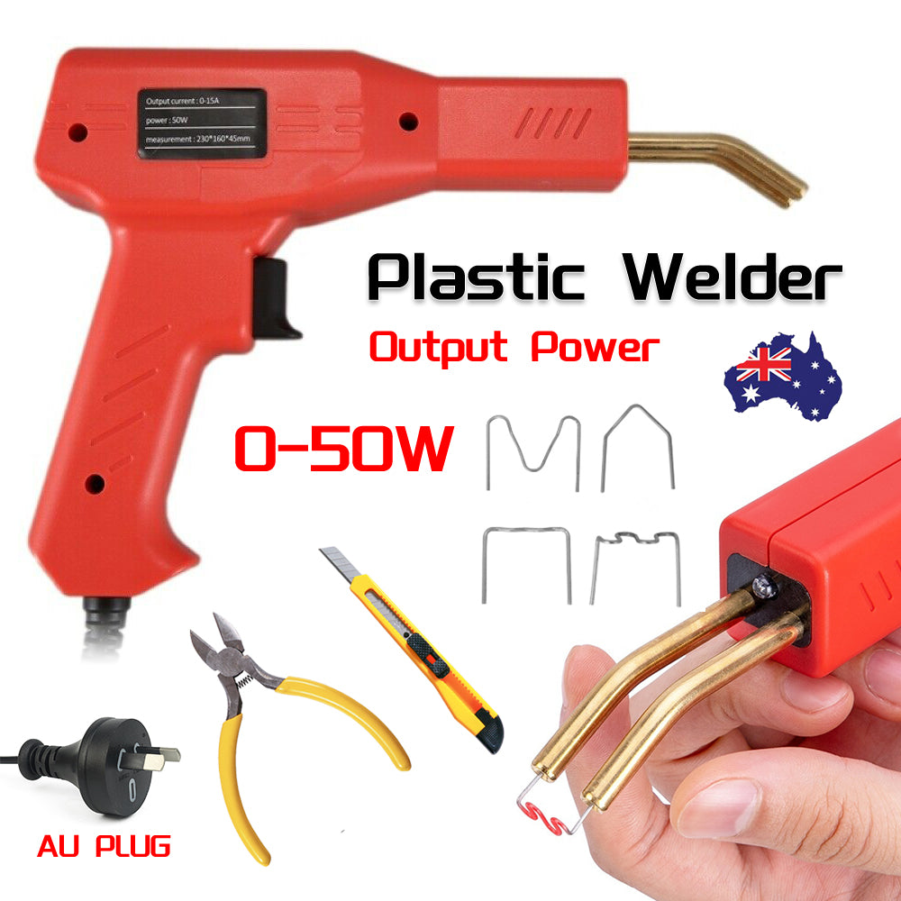 Handy Plastic Welder Garage Repair Welding Tool Kit Hot Staplers Bumper Machine Deals499