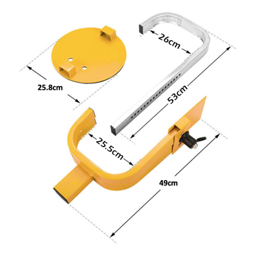 Heavy Duty Wheel Defender Lock Clamp Tyre Lock 13