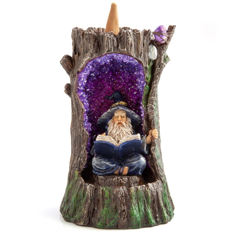 Wizard in Geode Tree LED Backflow Incense Burner Deals499