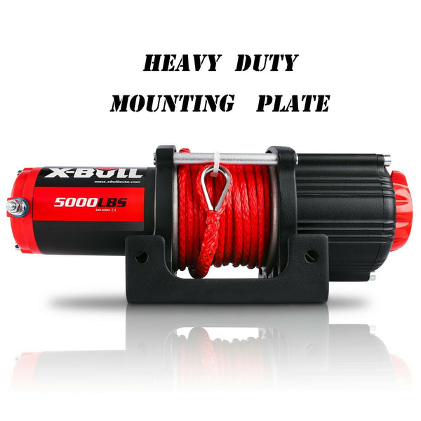 X-BULL Electric Winch 5000LBS 12V 15.2M Synthetic Rope Wireless ATV UTV 4WD Boat Deals499