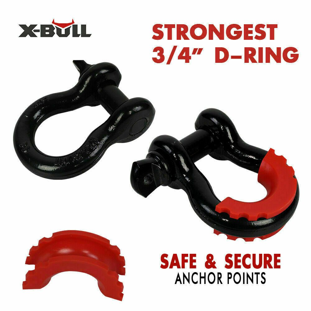 X-BULL Winch Recovery Kit 11PCS 4WD 4x4 Pack Off Road Snatch Strap Essential Deals499