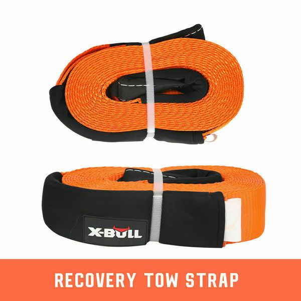 X-BULL Winch Recovery Kit 11PCS 4WD 4x4 Pack Off Road Snatch Strap Essential Deals499