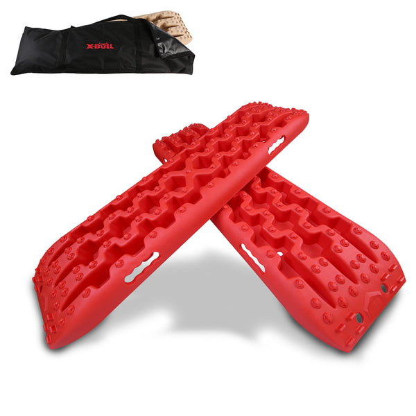 X-BULL Recovery tracks Sand tracks 2pcs 10T Sand / Snow / Mud 4WD Gen 3.0 - Red Deals499