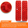 X-BULL 2 Pairs Recovery tracks Sand Mud Snow 4WD / 4x4 ATV Offroad Stronger Gen 3.0 - Red Deals499