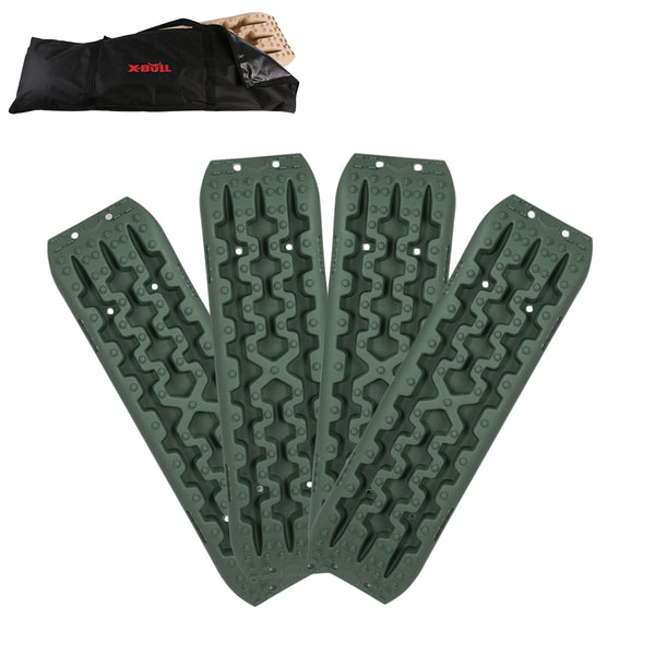 X-BULL Recovery tracks / Sand tracks / Mud tracks / Off Road 4WD 4x4 Car 2 Pairs Gen 3.0 - Olive Deals499