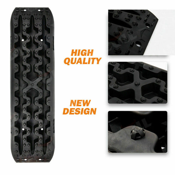 X-BULL Recovery tracks / Sand tracks / Mud tracks / Off Road 4WD 4x4 Car 2 Pairs Gen 3.0 - Black Deals499