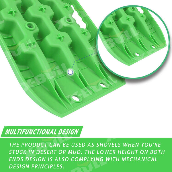 X-BULL Recovery tracks Sand tracks 2pcs Sand / Snow / Mud 10T 4WD Gen 3.0 - Green Deals499