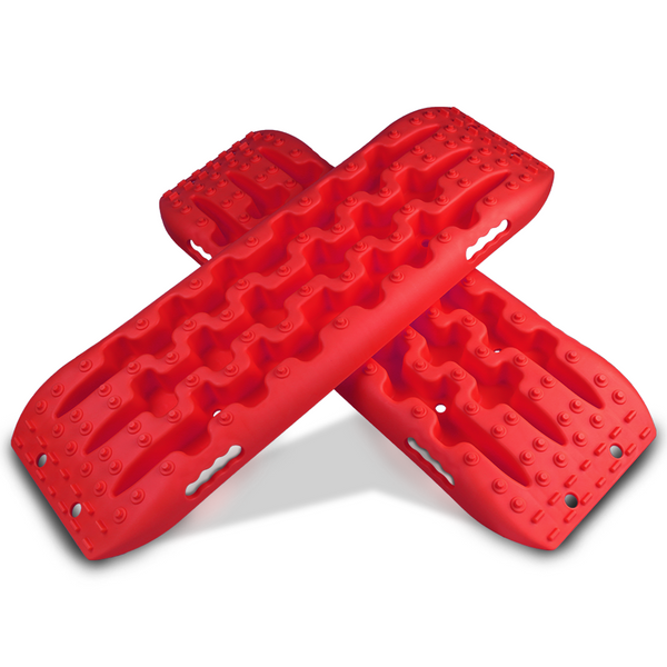 X-BULL Recovery tracks 10T Sand Mud Snow RED Offroad 4WD 4x4 2pc 91cm Gen 2.0 - red Deals499