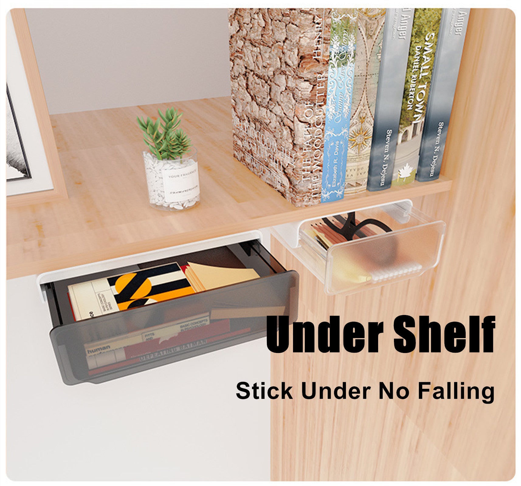 Under Desk Drawer Slide-out Large Office Organizers and Storage Drawers - Small Black from Deals499 at Deals499