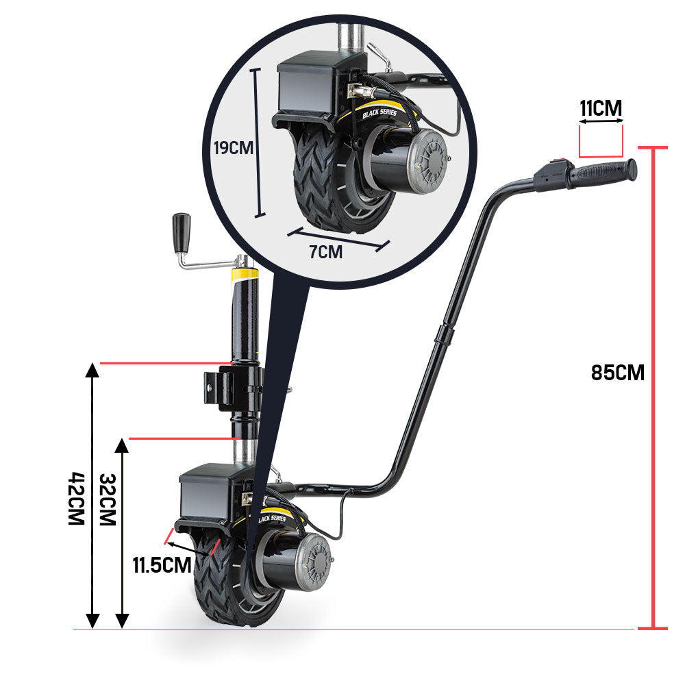 T-REX Motorised Jockey Wheel Electric Power Mover 12V 350W Caravan Trailer Boat Deals499