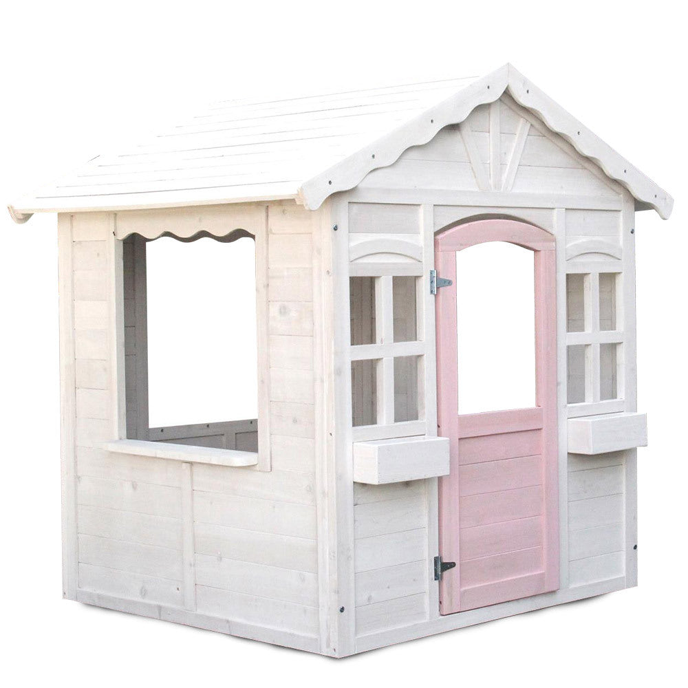 ROVO KIDS Cubby House Wooden Outdoor Playhouse Cottage Play Children Timber Deals499