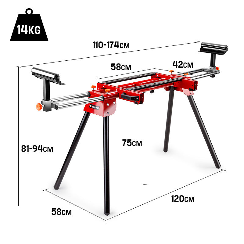 Baumr-AG Mitre Saw Stand Universal Adjustable Portable Drop Saw Bench Table Deals499