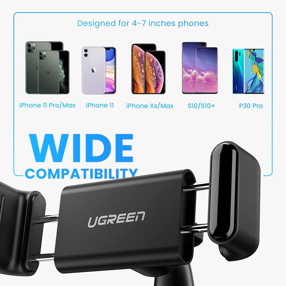 UGREEN Dashboard Snap Clip Phone Holder (Black) 60796 Deals499