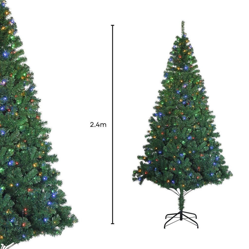 Festiss 2.4m Christmas Tree with 4 Colour LED FS-TREE-07 Deals499