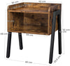 VASAGLE Side Table Rustic Brown and Black LET54X Deals499