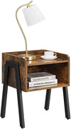 VASAGLE Side Table Rustic Brown and Black LET54X Deals499