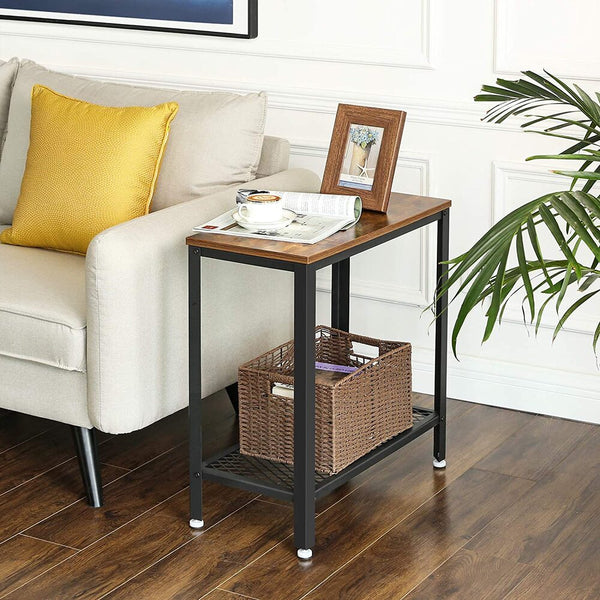 VASAGLE Industrial Side Table Rustic Brown LET31BX Deals499