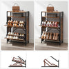 VASAGLE Shoe Cabinet with 2 Compartments Hallway for 8-12 Pairs of Shoes LBS800B01 Deals499