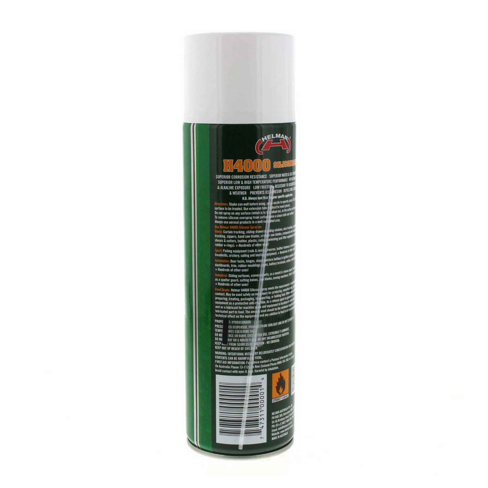 300g Helmar H4000 Silicone Spray Food Grade Lubricant Heavy Duty Lube Aerosol from Deals499 at Deals499