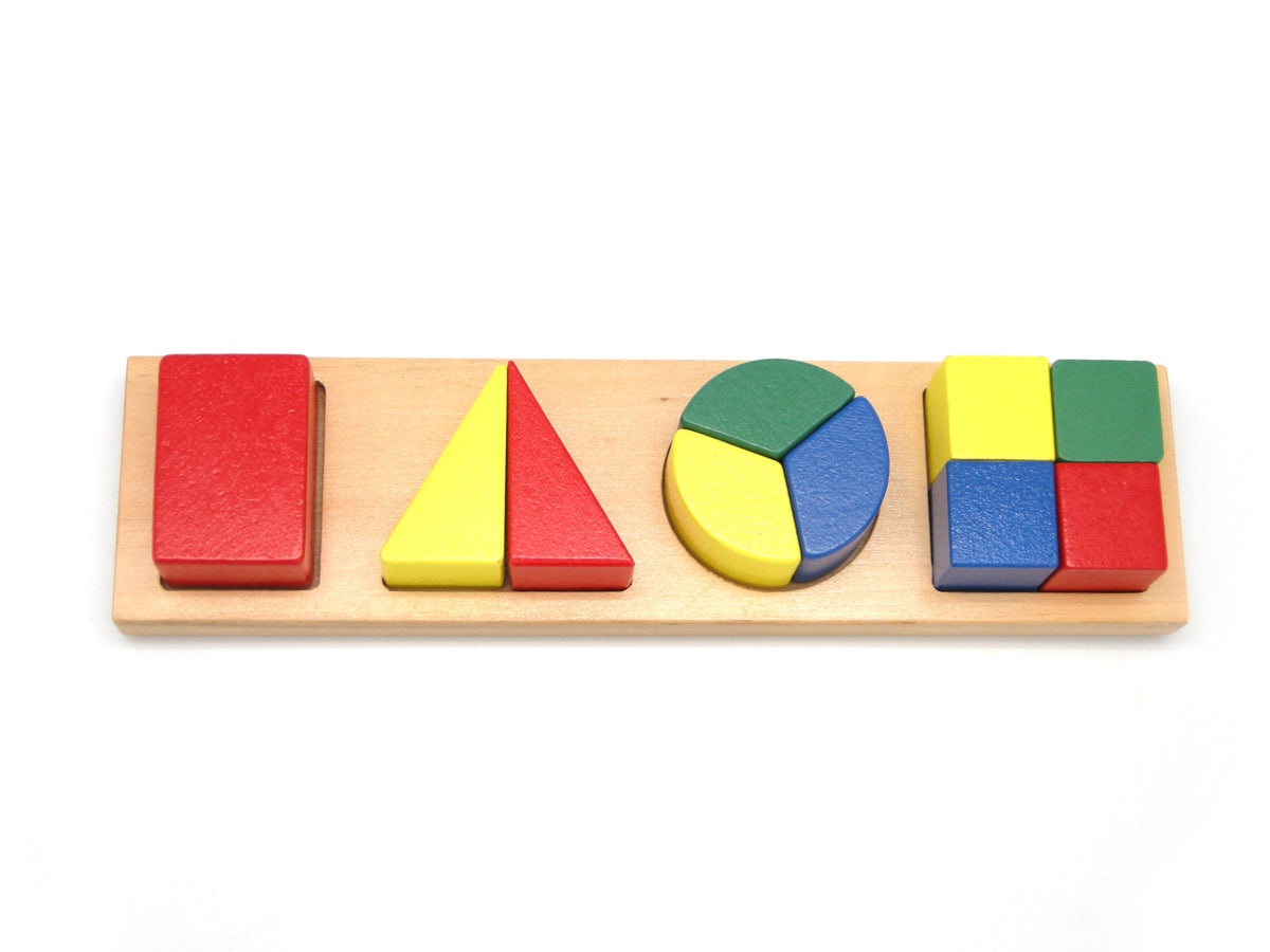 WOODEN SHAPE & FRACTION PUZZLE Deals499