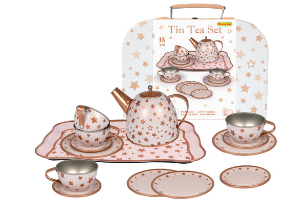 GOLD STAR TIN TEA SET IN SUITCASE Deals499