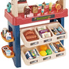 Kids Supermarket Ice Cream Cart Shop Dessert Food Pretend Role Play Set Toy Gift Blue Deals499