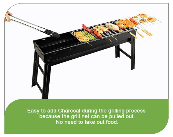 Foldable Portable BBQ Charcoal Grill Barbecue Camping Hibachi Picnic Deals499