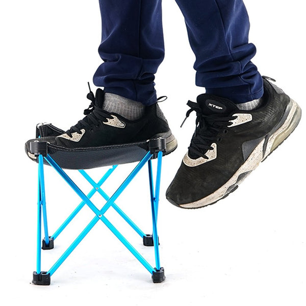 Mini Portable Outdoor Folding Stool Camping Fishing Picnic Chair Seat 80kg Blue Deals499