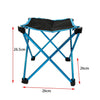 Mini Portable Outdoor Folding Stool Camping Fishing Picnic Chair Seat 80kg Blue Deals499