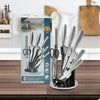 Stainless Steel 8PC Kitchen Chef Knife Block Set Knives Scissor Sharpener AU Deals499