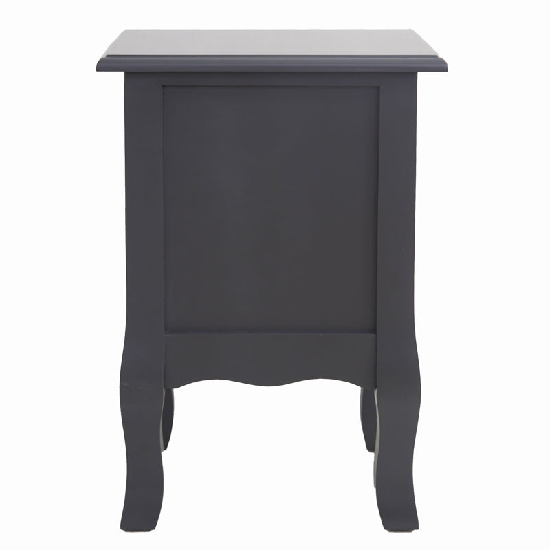 French Bedside Table Nightstand Grey Set of 2 Deals499